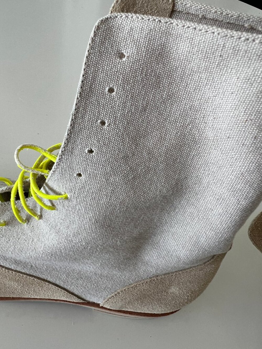 MM6 Maison Margiela Canvas & Suede Lace-Up Ankle Boots Size 39 – Unworn - Picture 9 of 12